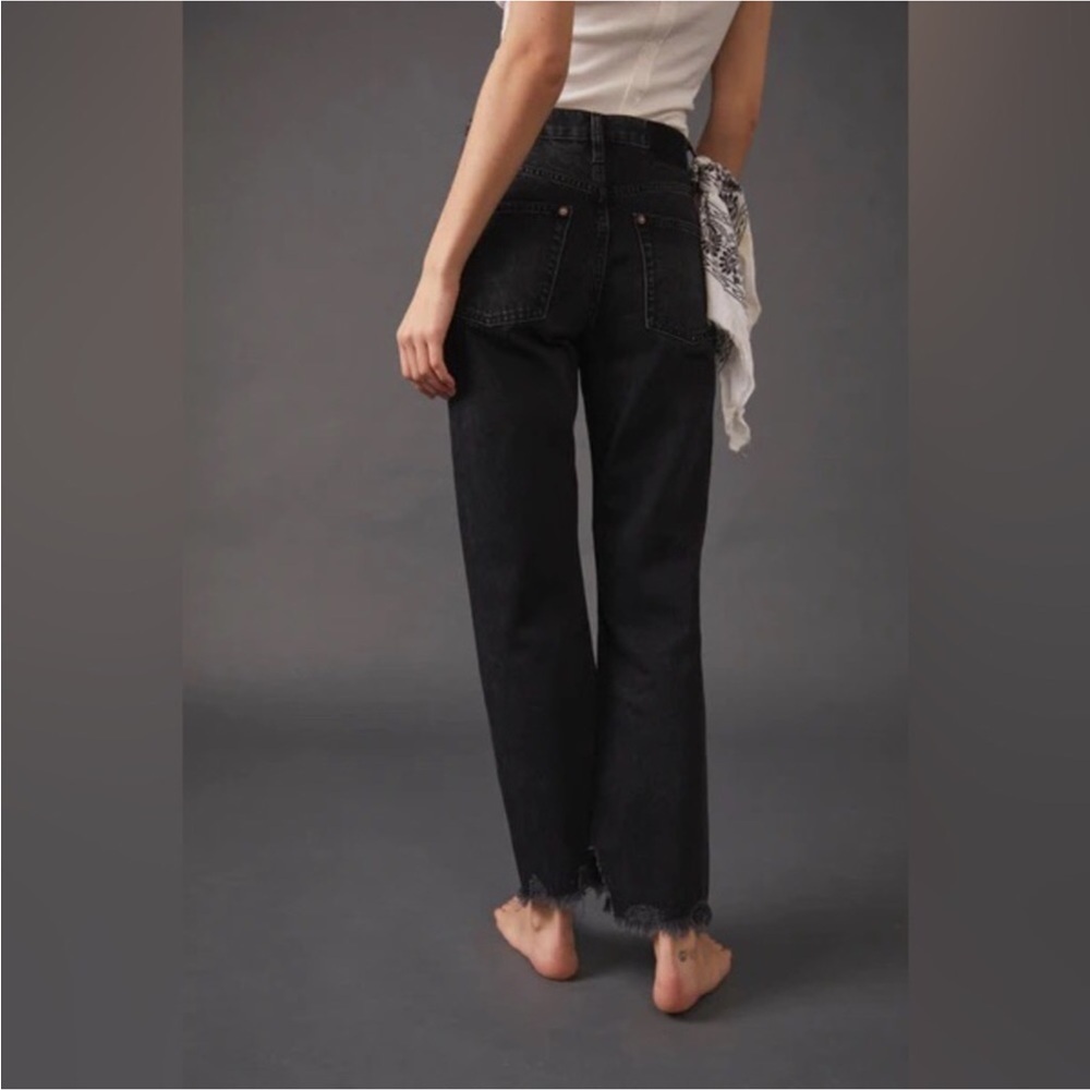 Free PEOPLE Tapered Baggy Boyfriend Jeans in Panther-Sizes 27 - Picture 4 of 10